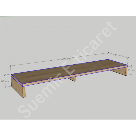 Carry Safir Meşe Ekran Yükseltici Stand