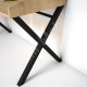 Tresson Safir Meşe Siyah Metal Ayaklı Organizer Çalışma Masası 120 cm 