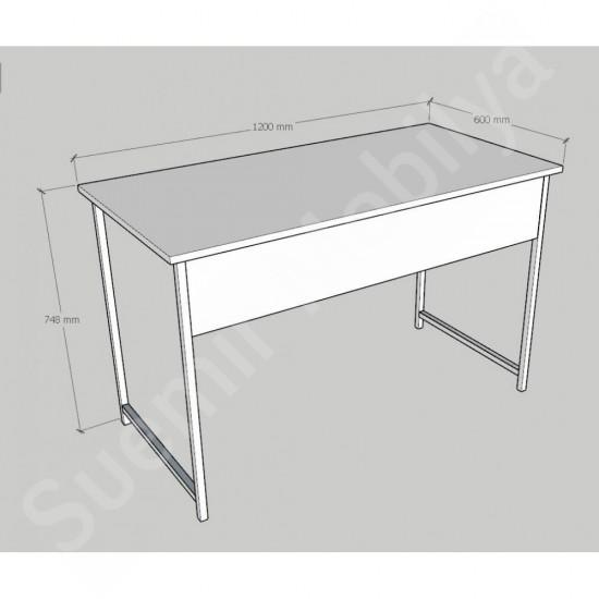 Delta Beyaz Metal Ayaklı Çalışma Masası 120 cm Delta Beyaz Metal Ayaklı Çalışma Masası 120 cm