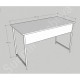 Delta Beyaz Metal Ayaklı Çalışma Masası 120 cm Delta Beyaz Metal Ayaklı Çalışma Masası 120 cm