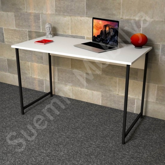 Delta Beyaz Metal Ayaklı Çalışma Masası 120 cm Delta Beyaz Metal Ayaklı Çalışma Masası 120 cm