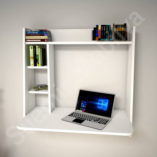 Lunora Beyaz Kitaplıklı Çalışma Masası 90 cm Lunora Beyaz Kitaplıklı Çalışma Masası 90 cm