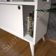 Lunera Beyaz Modern Bölmeli Kitaplık 80 cm