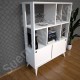 Lunera Beyaz Modern Bölmeli Kitaplık 80 cm