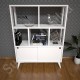 Lunera Beyaz Modern Bölmeli Kitaplık 80 cm