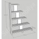Scalora Beyaz Modern Basamaklı Kitaplık 92 cm Scalora Beyaz Modern Basamaklı Kitaplık 92 cm