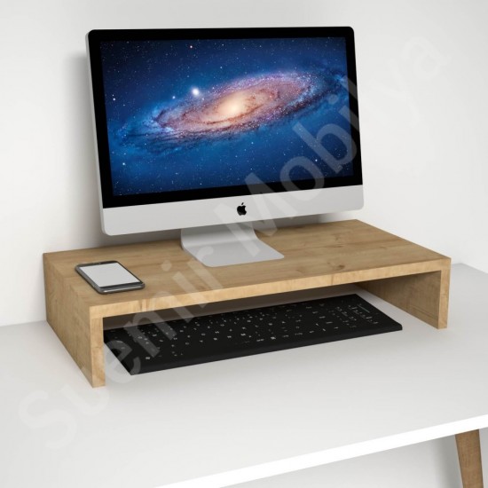 Marsta Safir Meşe Monitör Yükseltici Stand 60 cm
