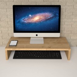 Marsta Safir Meşe Monitör Yükseltici Stand 60 cm