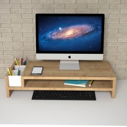 Sarella Safir Meşe Monitör Yükseltici Stand 54 cm