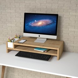Sarella Safir Meşe Monitör Yükseltici Stand 54 cm